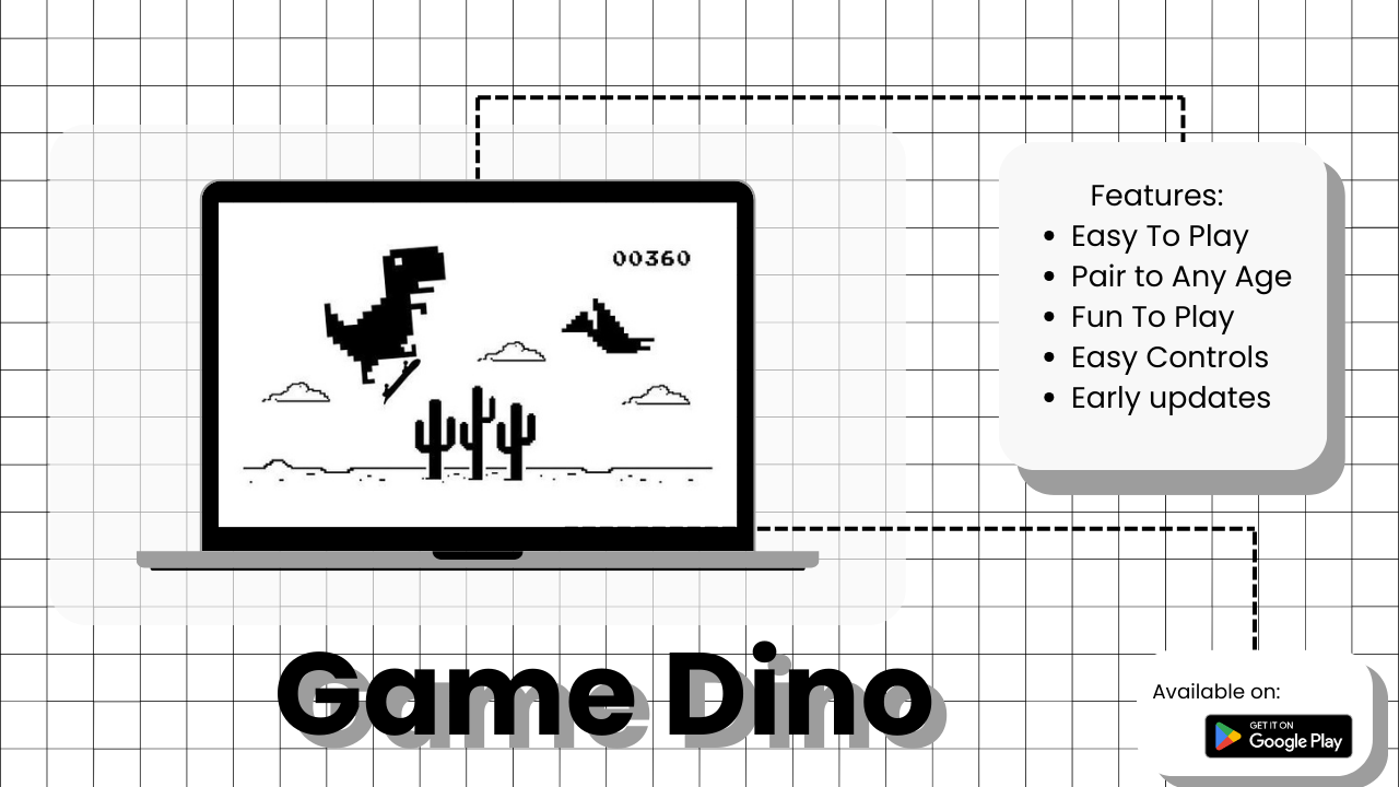 poster dino game build box